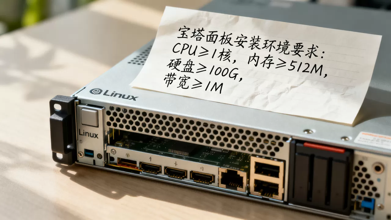 宝塔面板安装环境要求是什么？linux服务器最低配置推荐