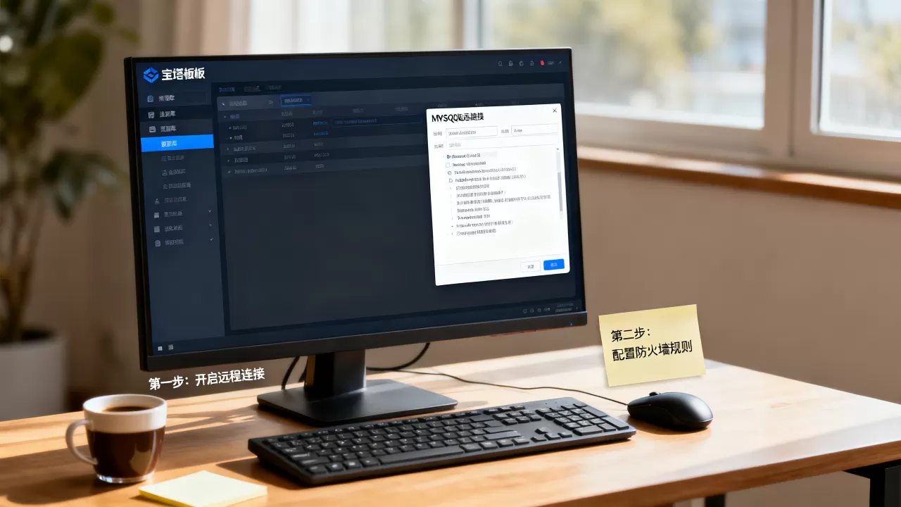 宝塔面板如何远程连接数据库？远程连接MySQL报错怎么办
