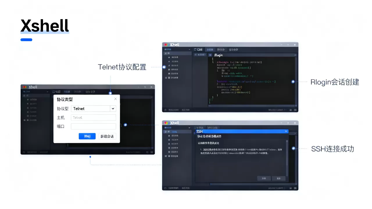 Xshell创建Telnet、Rlogin和SSH协议会话教程