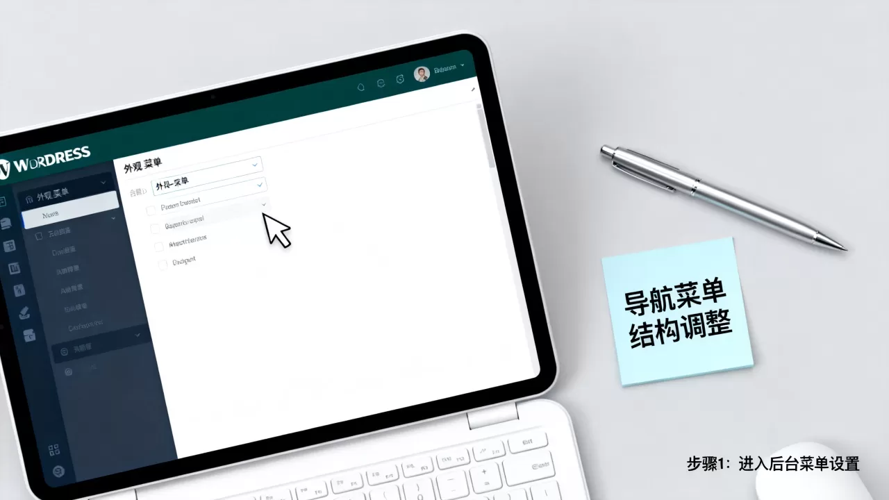 WordPress菜单导航设置图文教程