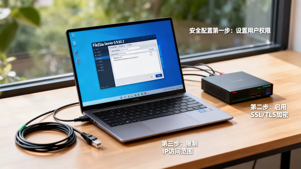 FileZilla Server 0.9.60.2中文版好用吗？如何安全配置FTP服务器