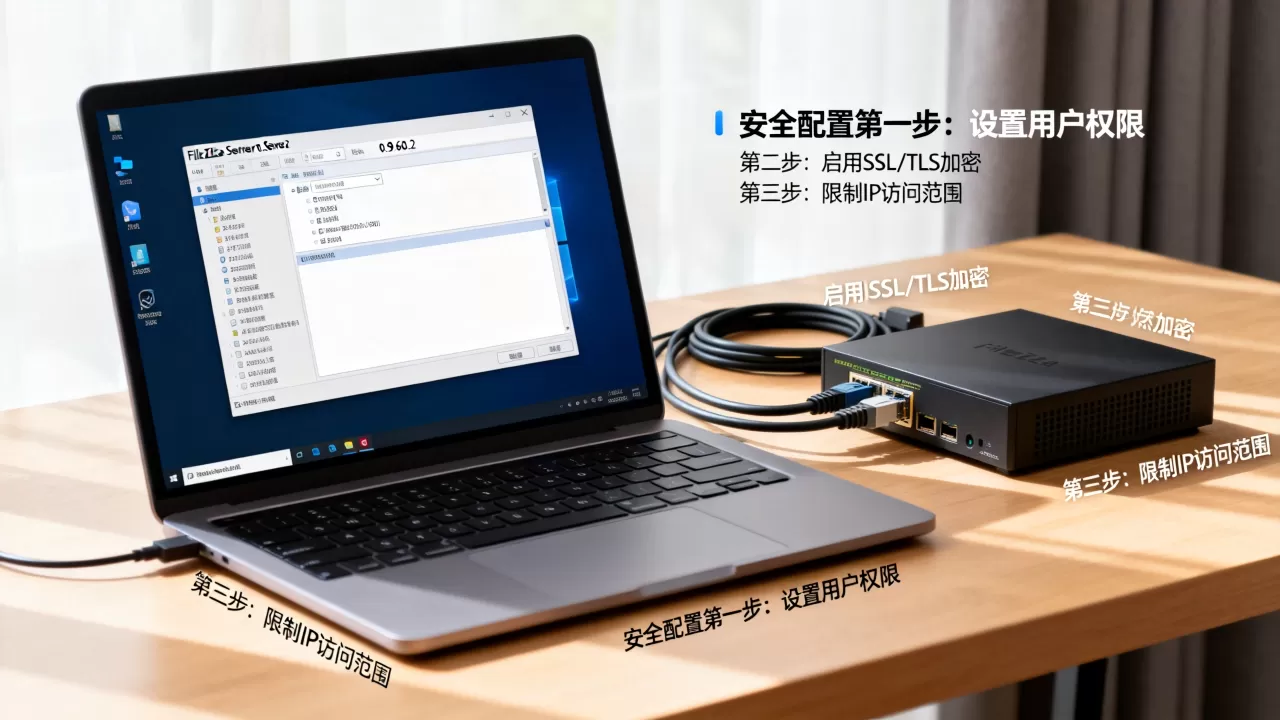 FileZilla Server 0.9.60.2中文版好用吗？如何安全配置FTP服务器