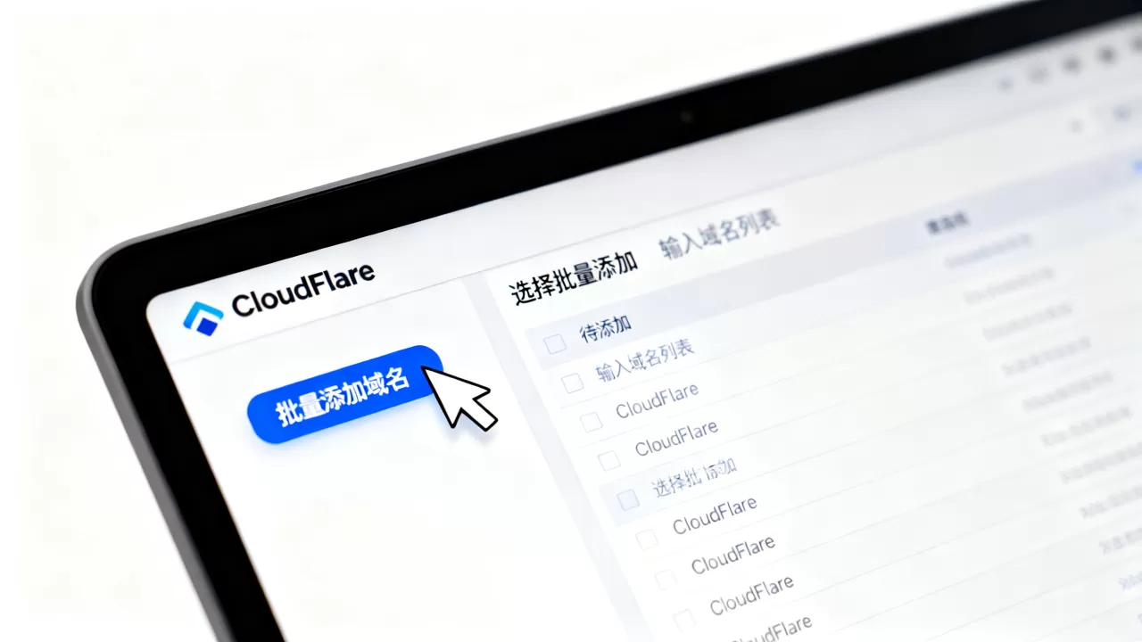 CloudFlare如何批量添加域名？CloudFlare批量添加域名教程