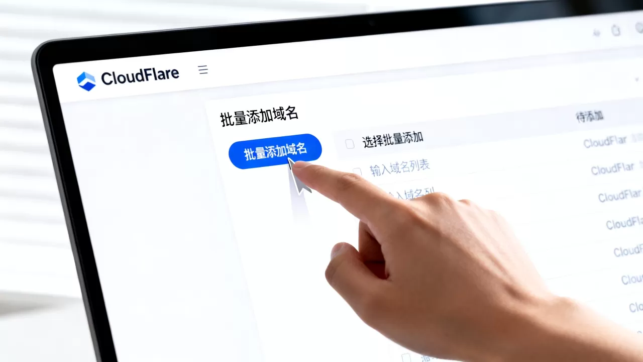 CloudFlare如何批量添加域名？CloudFlare批量添加域名教程