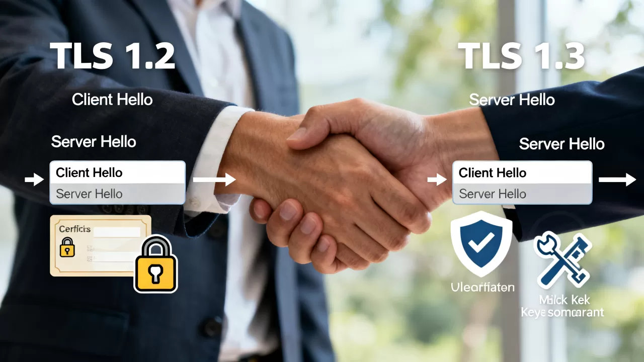 TLS 1.2与1.3握手有何区别？SSL/TLS握手过程详解