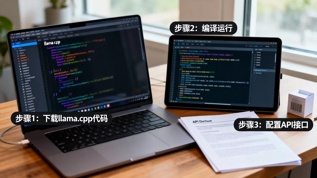 llama.cpp如何开放API？llama.cpp部署本地大模型教程