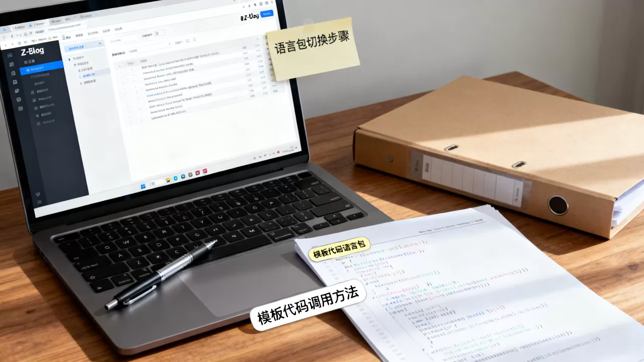 Z-Blog语言包怎么切换？Z-Blog模板代码调用方法
