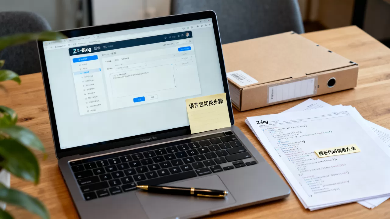 Z-Blog语言包怎么切换？Z-Blog模板代码调用方法