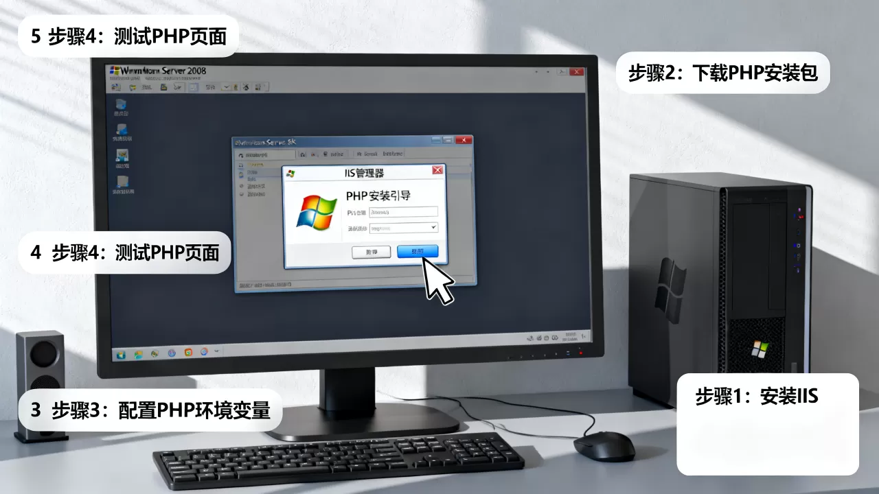 Windows Server 2008怎么搭建PHP环境？win2008配置php教程