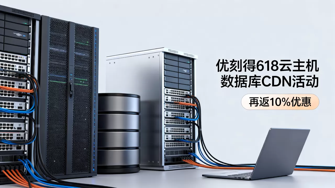 优刻得618云主机数据库CDN活动价再返10%怎么买最划算