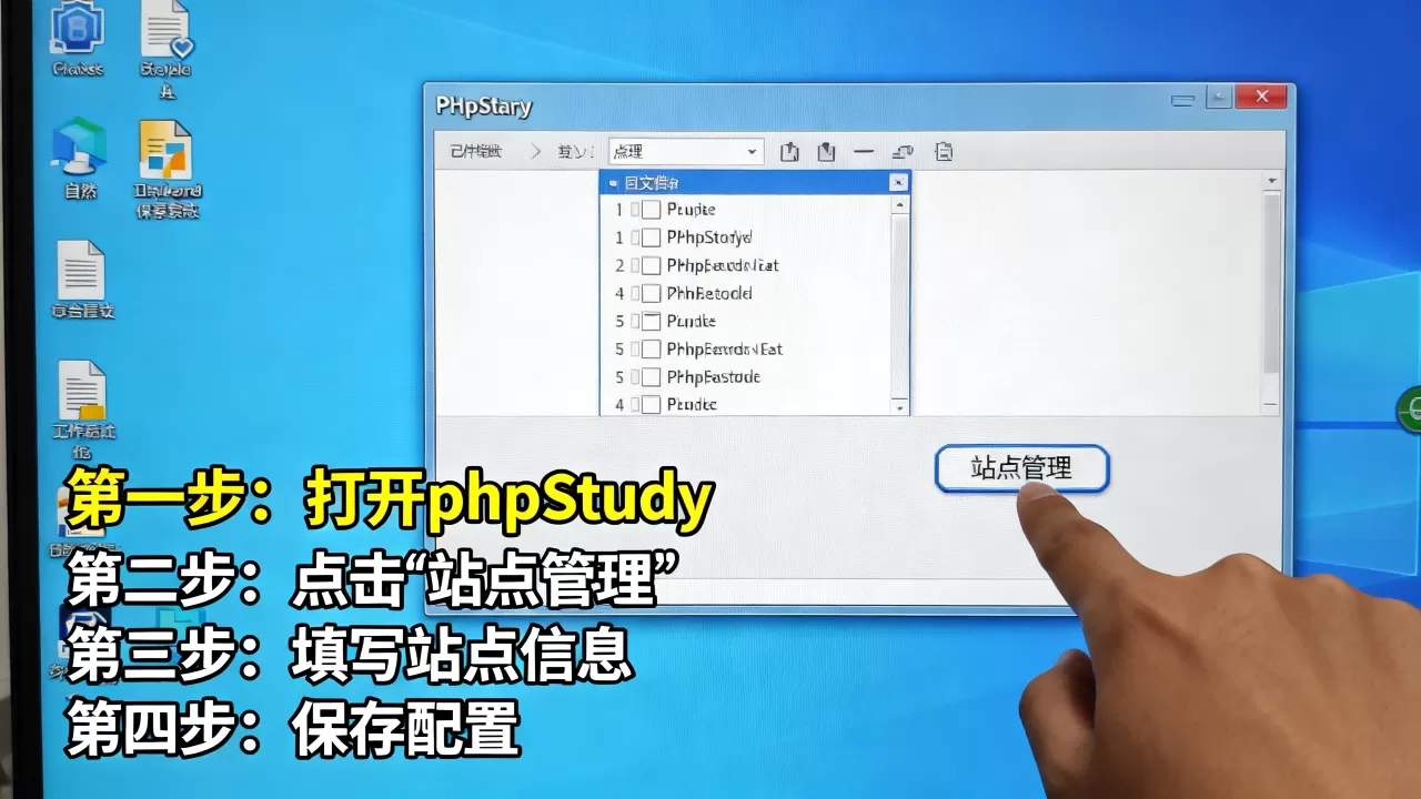 phpStudy如何创建和管理站点？phpStudy新建站点详细步骤