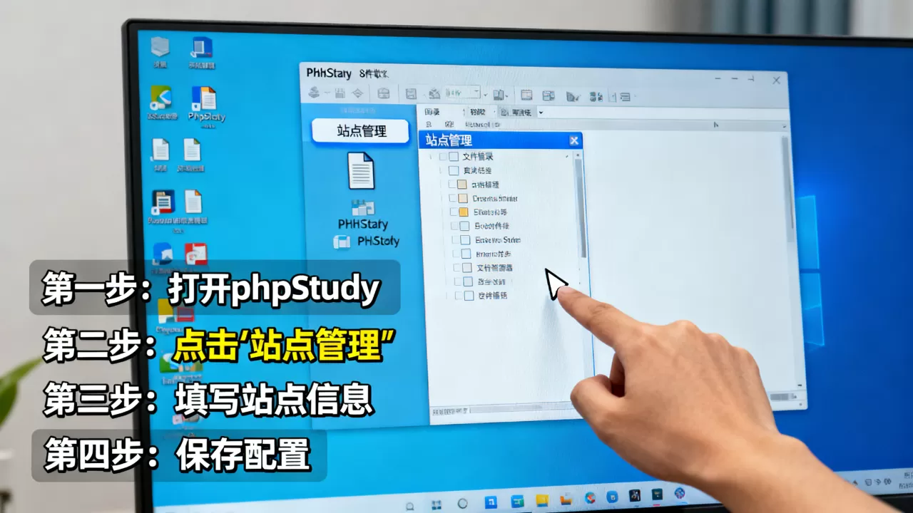 phpStudy如何创建和管理站点？phpStudy新建站点详细步骤