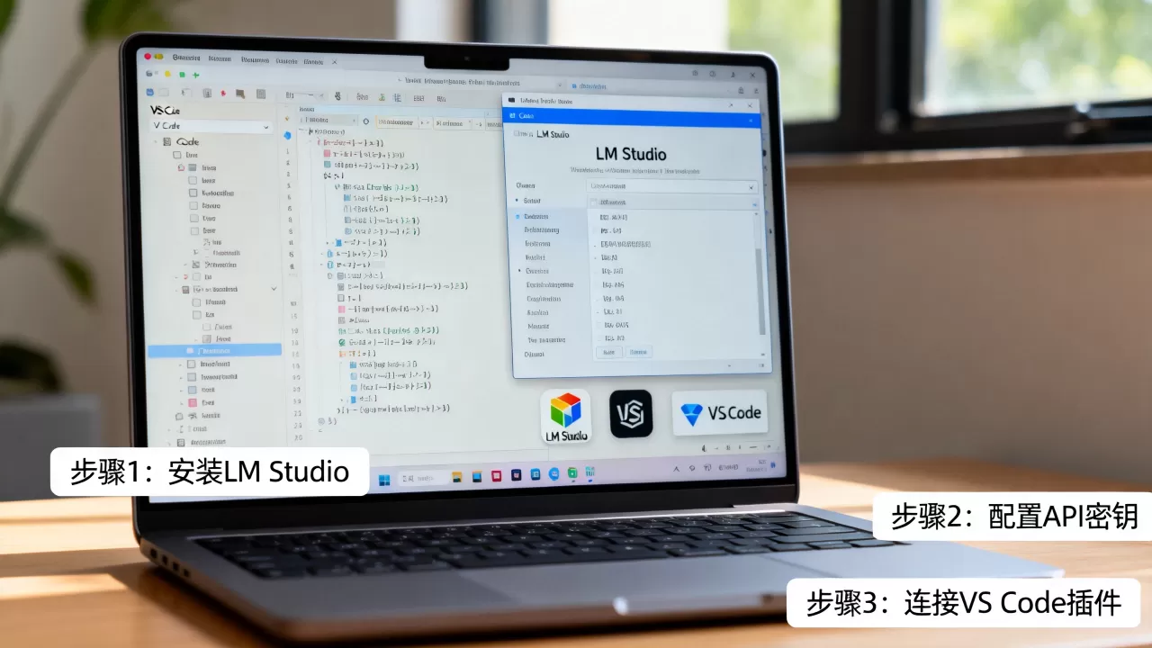 LM Studio怎么和VS Code配合？VS Code配置LM Studio教程