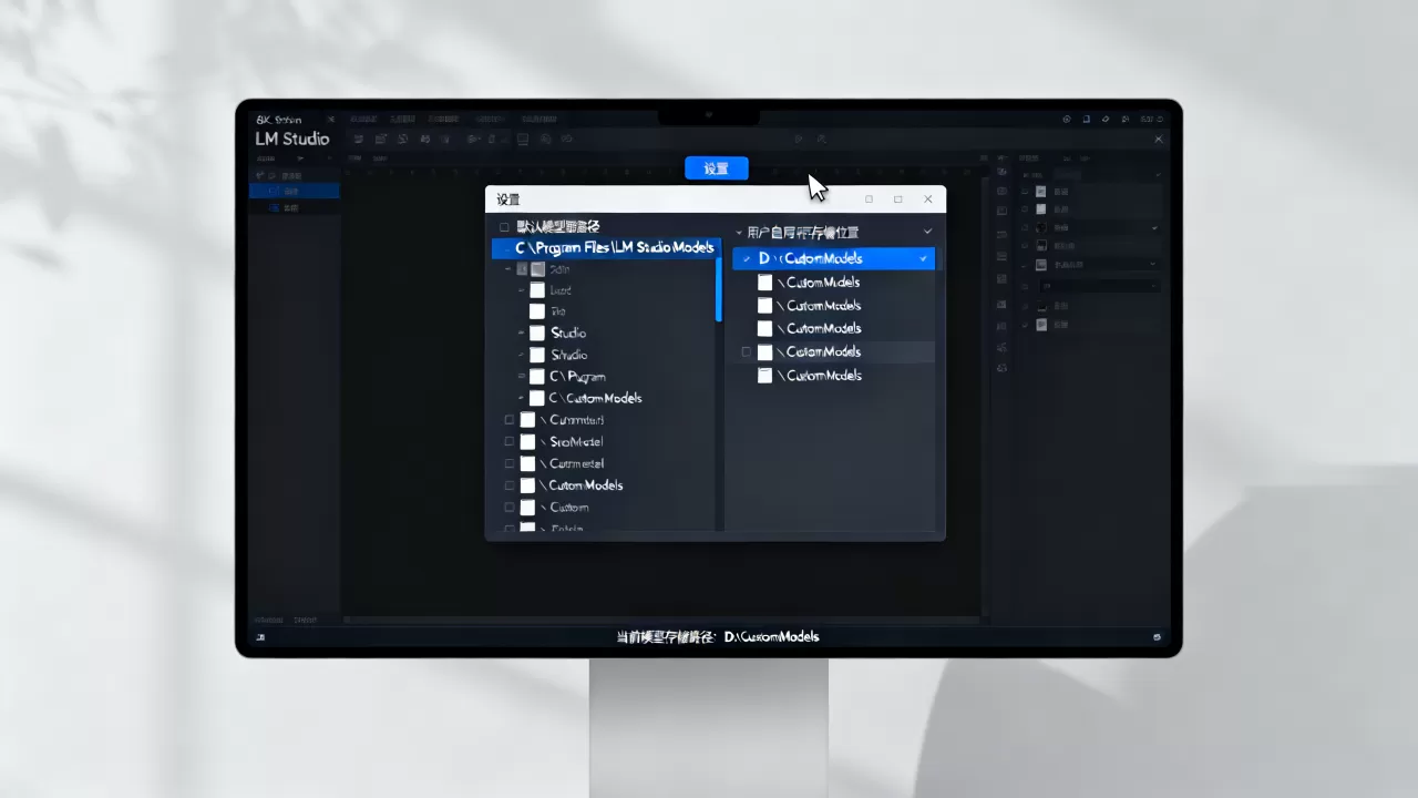LM Studio模型路径怎么改？如何自定义模型存储位置