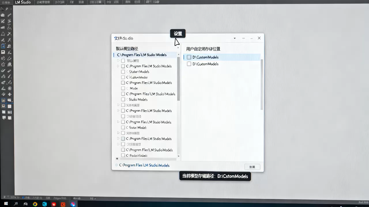 LM Studio模型路径怎么改？如何自定义模型存储位置