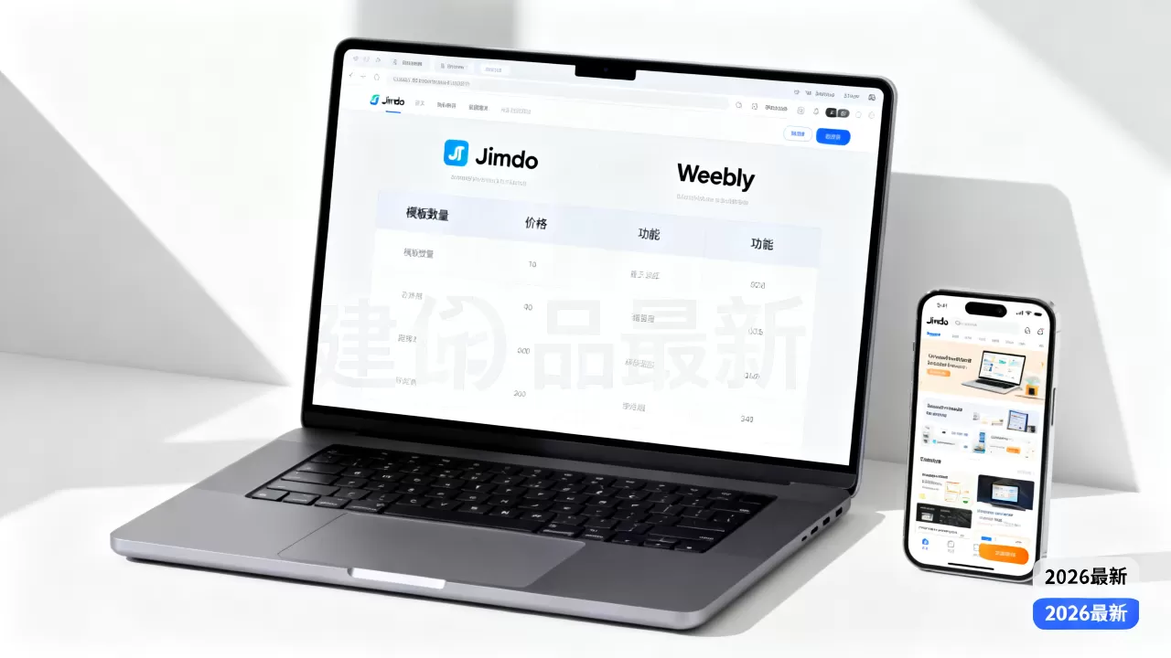 Jimdo和Weebly哪个建站平台更好？2026最新建站工具对比
