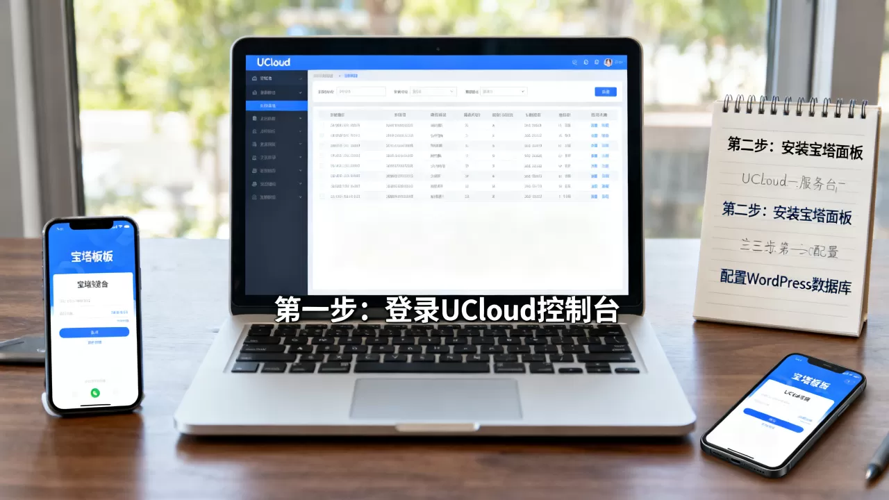 如何用UCloud和宝塔快速搭建WP博客？宝塔面板安装WordPress详细教程