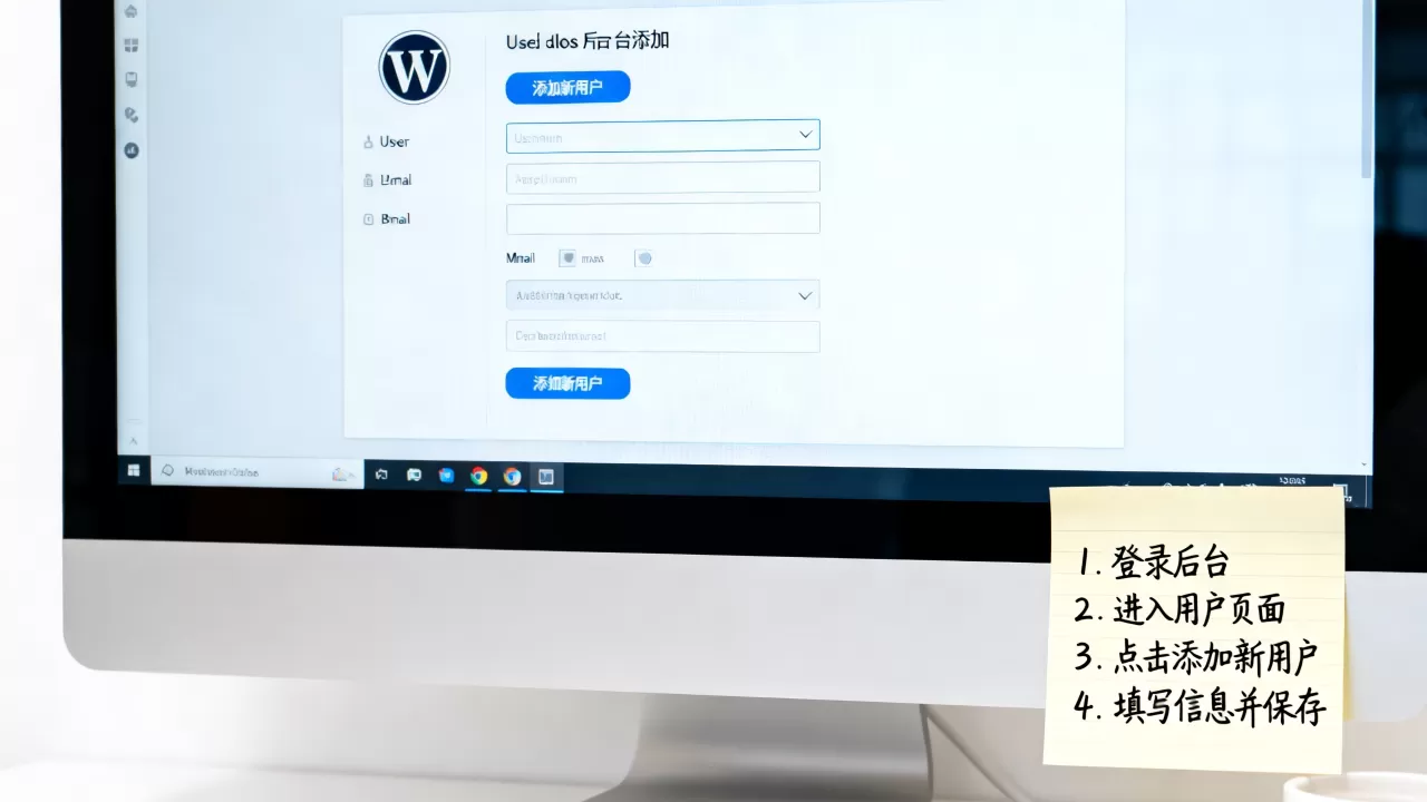 如何在WordPress后台手动添加新用户？WordPress添加新用户教程