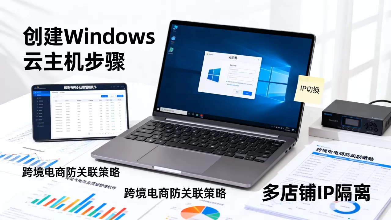 如何创建Windows云主机？跨境电商多店铺防关联方案