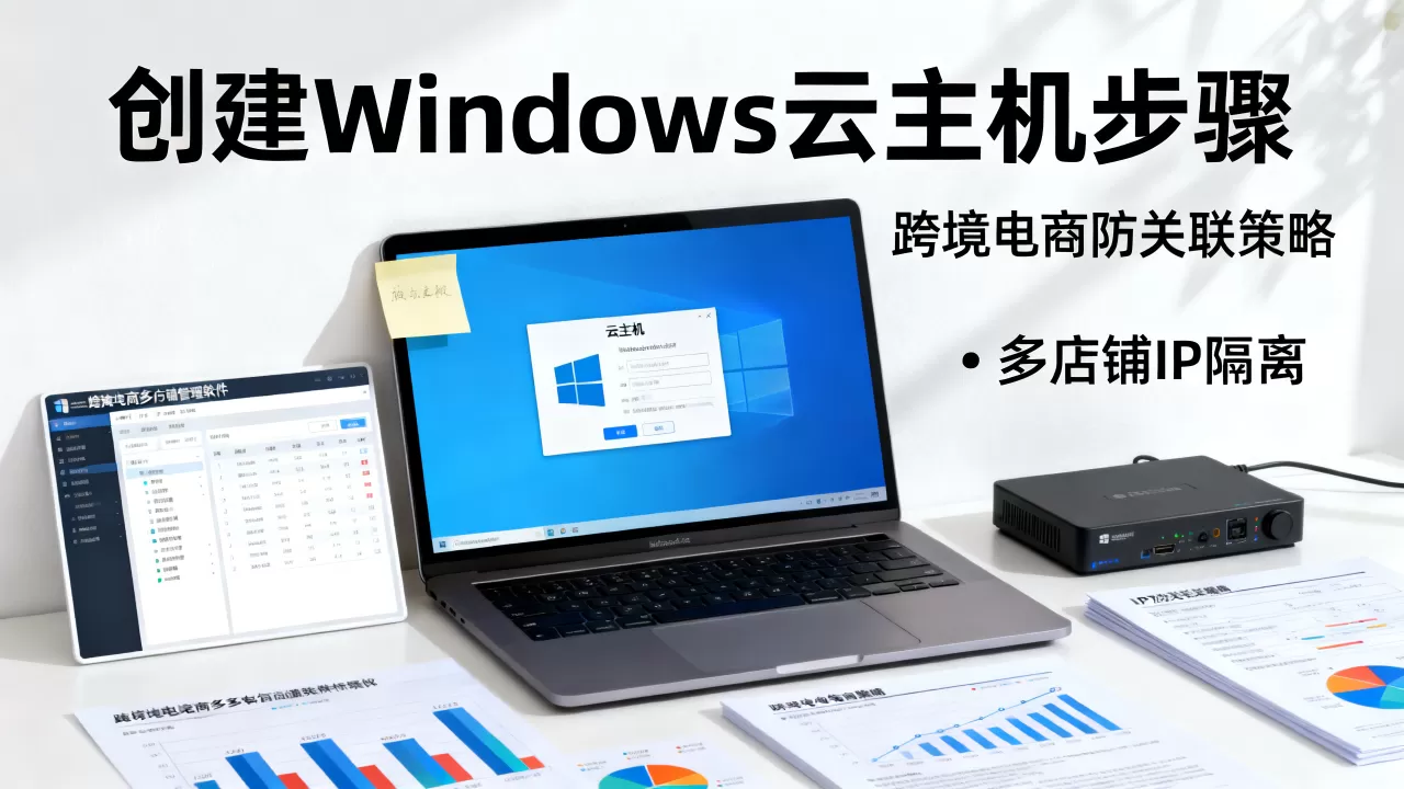 如何创建Windows云主机？跨境电商多店铺防关联方案