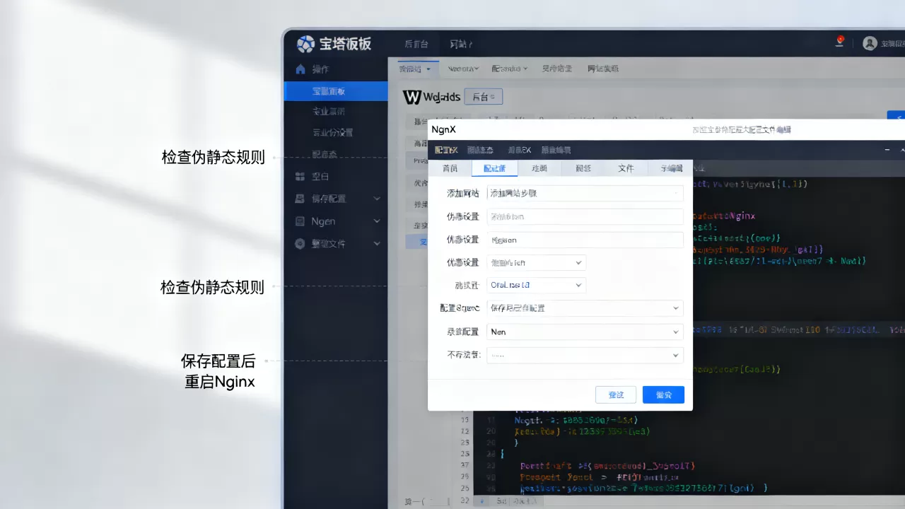 宝塔面板添加WordPress网站出现404怎么办？宝塔面板Nginx配置伪静态教程