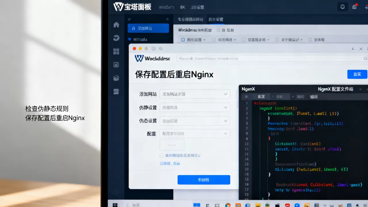 宝塔面板添加WordPress网站出现404怎么办？宝塔面板Nginx配置伪静态教程