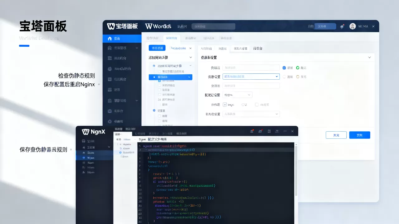 宝塔面板添加WordPress网站出现404怎么办？宝塔面板Nginx配置伪静态教程
