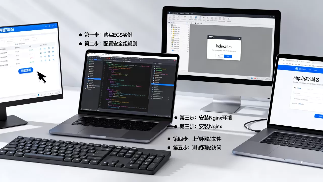 阿里云ECS如何从零搭建网站？新手建站全流程教程