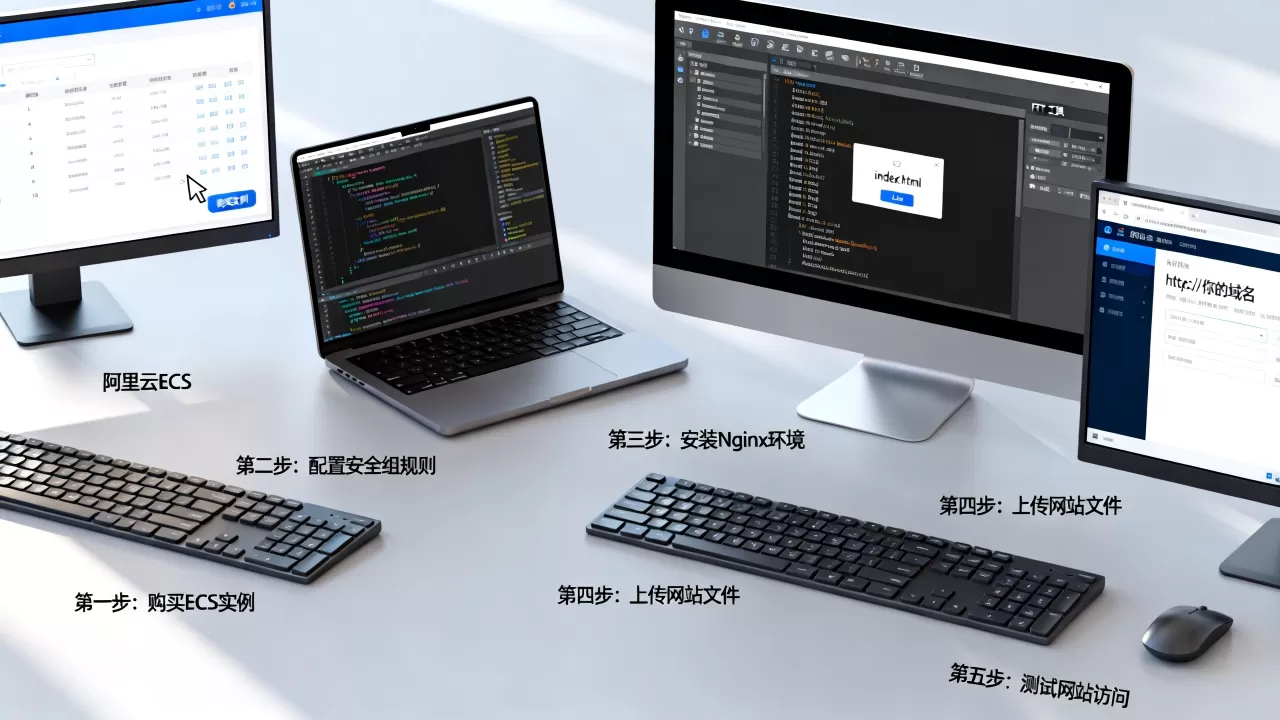阿里云ECS如何从零搭建网站？新手建站全流程教程