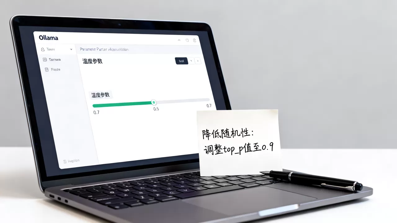 Ollama温度参数怎么调？如何降低大模型回答的随机性