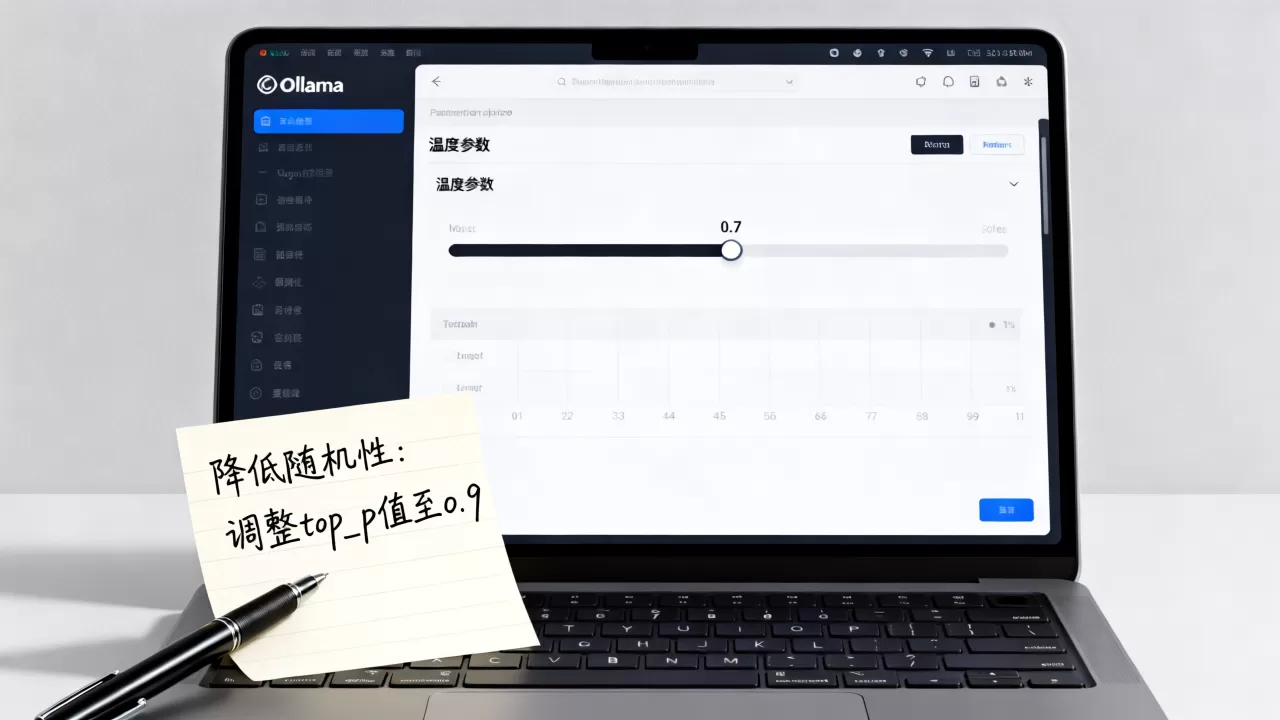Ollama温度参数怎么调？如何降低大模型回答的随机性
