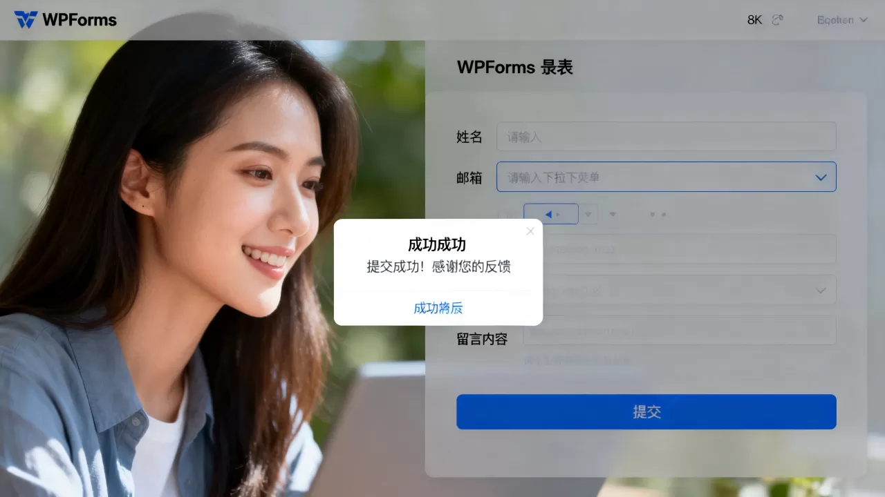WPForms表单确认怎么设置?如何自定义提交成功提示 WPForms表单确认怎么设置?如何自定义提交成功提示