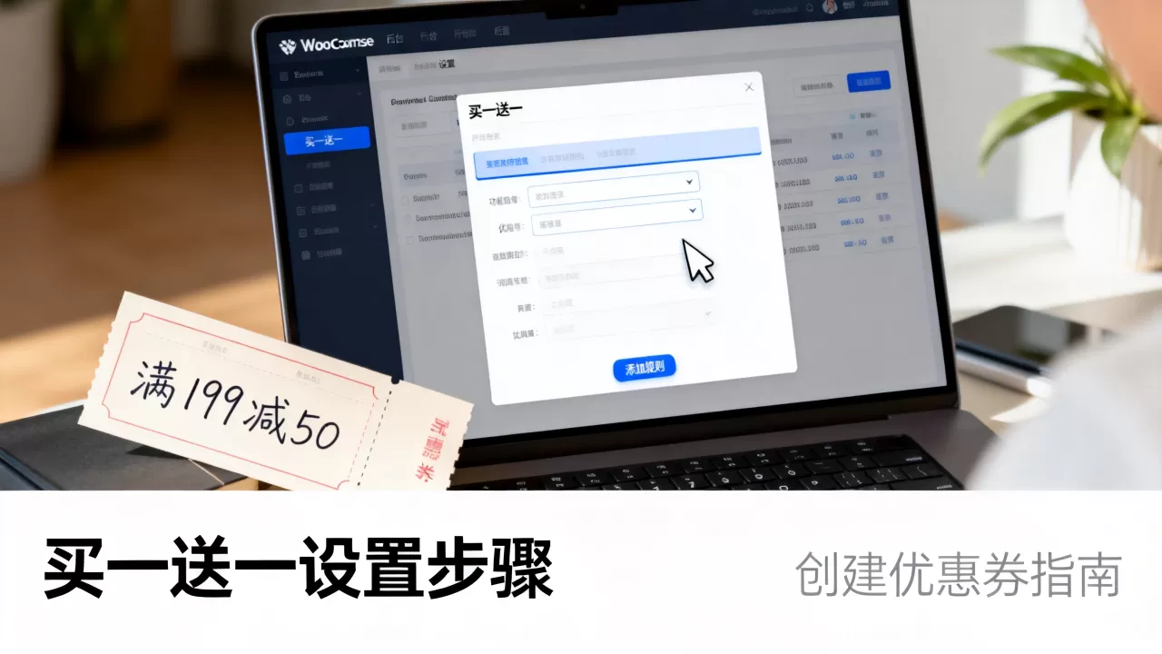 WooCommerce买一送一怎么设置？如何创建优惠券
