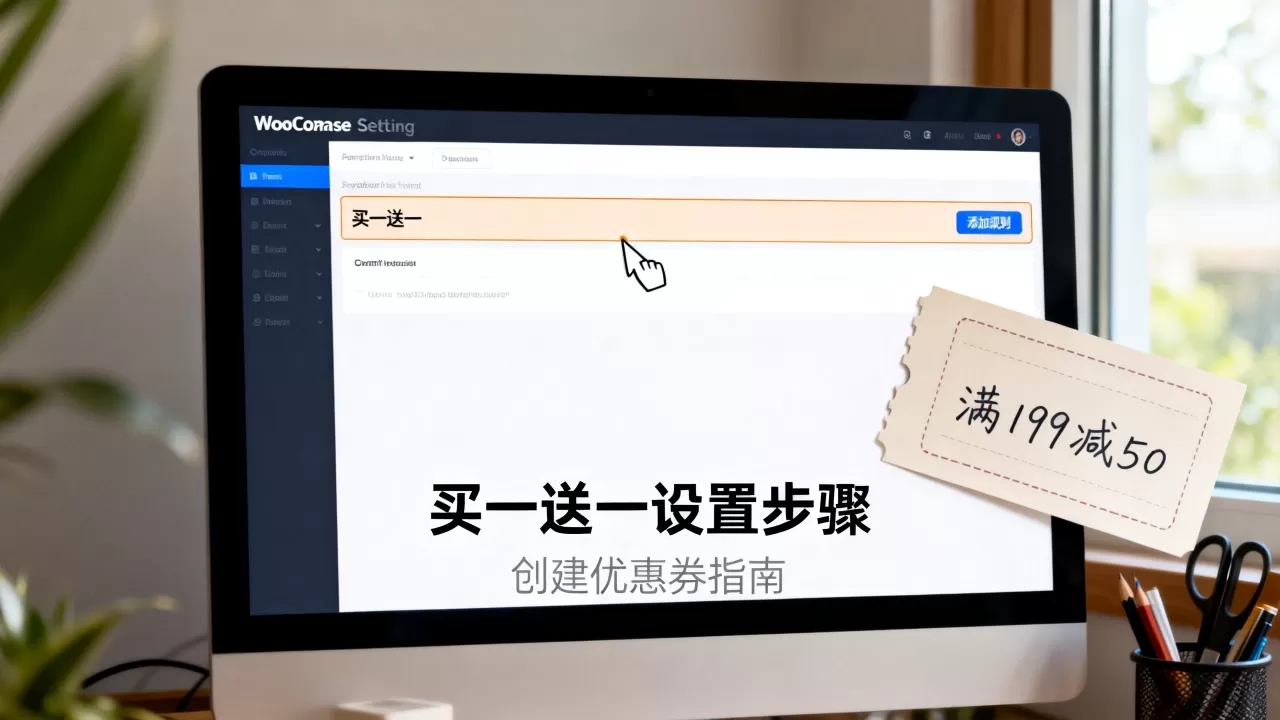 WooCommerce买一送一怎么设置？如何创建优惠券