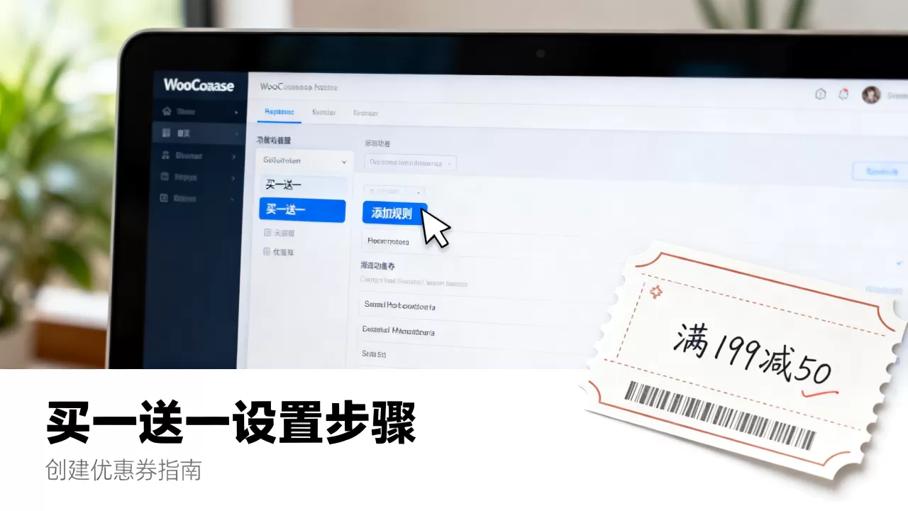 WooCommerce买一送一怎么设置？如何创建优惠券