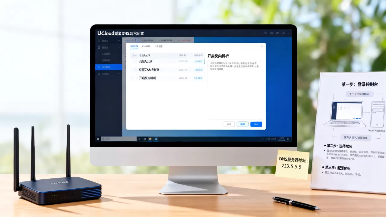 UCloud域名DNS怎么配置？域名反向解析详细步骤