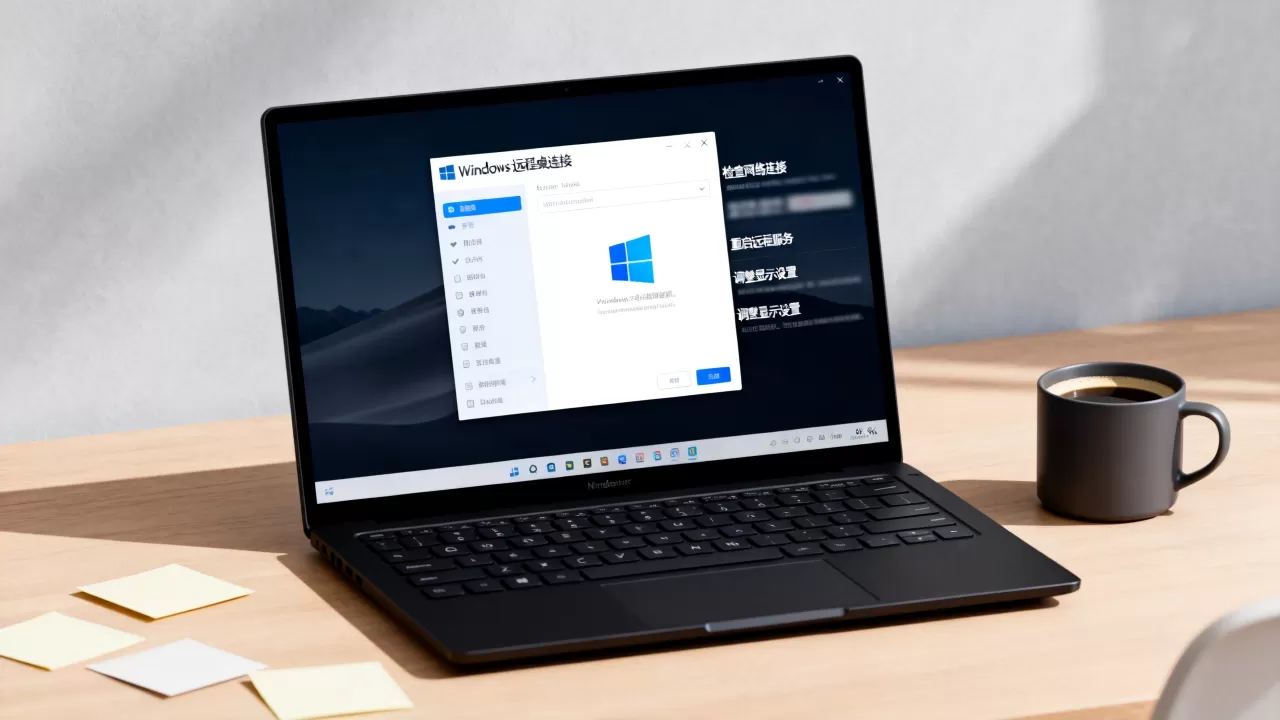 远程登录Windows服务器无法显示桌面怎么办？远程桌面连接黑屏解决方法