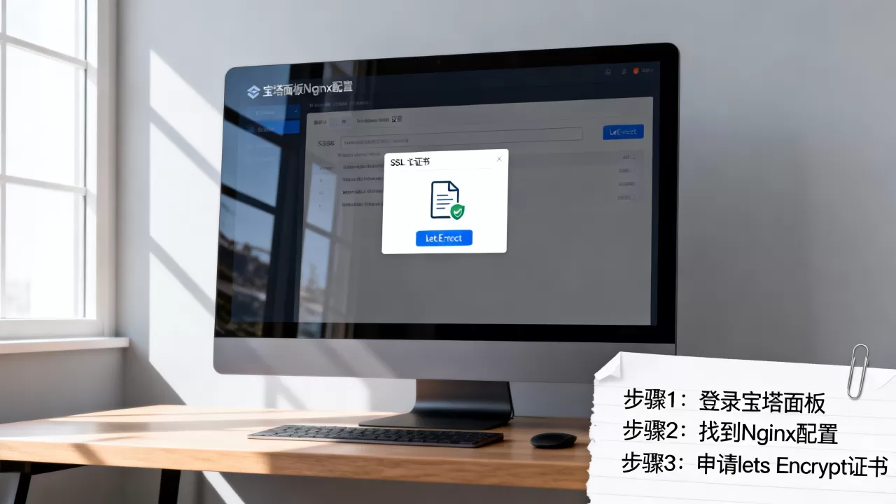 宝塔面板Nginx如何配置SSL证书？免费申请Lets Encrypt教程