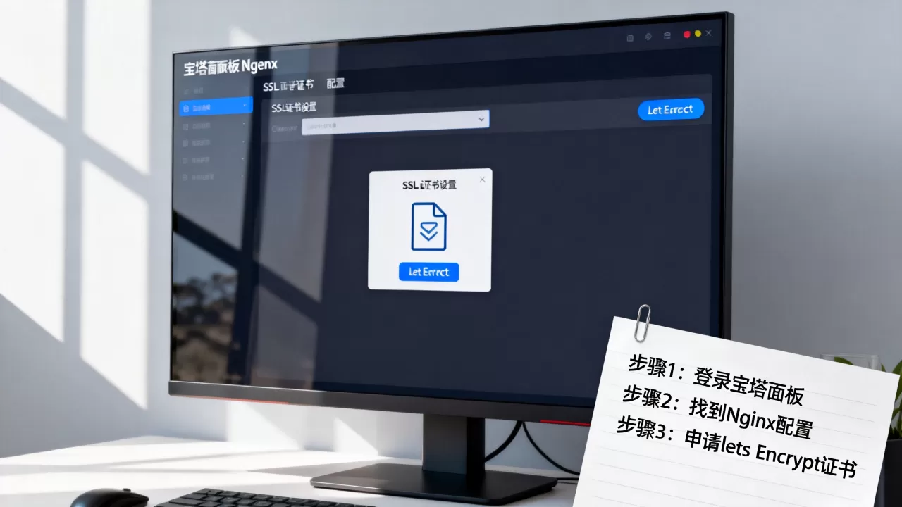宝塔面板Nginx如何配置SSL证书？免费申请Lets Encrypt教程