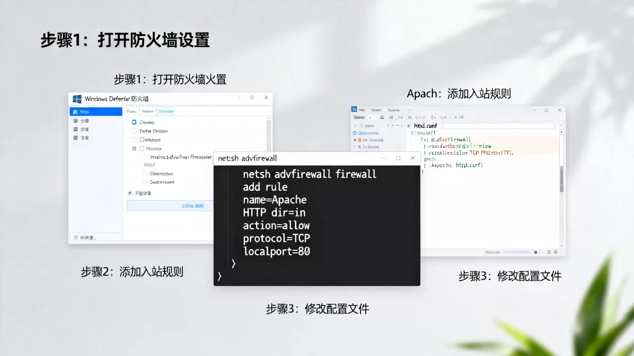 Windows服务器Apache怎么设置防火墙？Apache防火墙配置教程