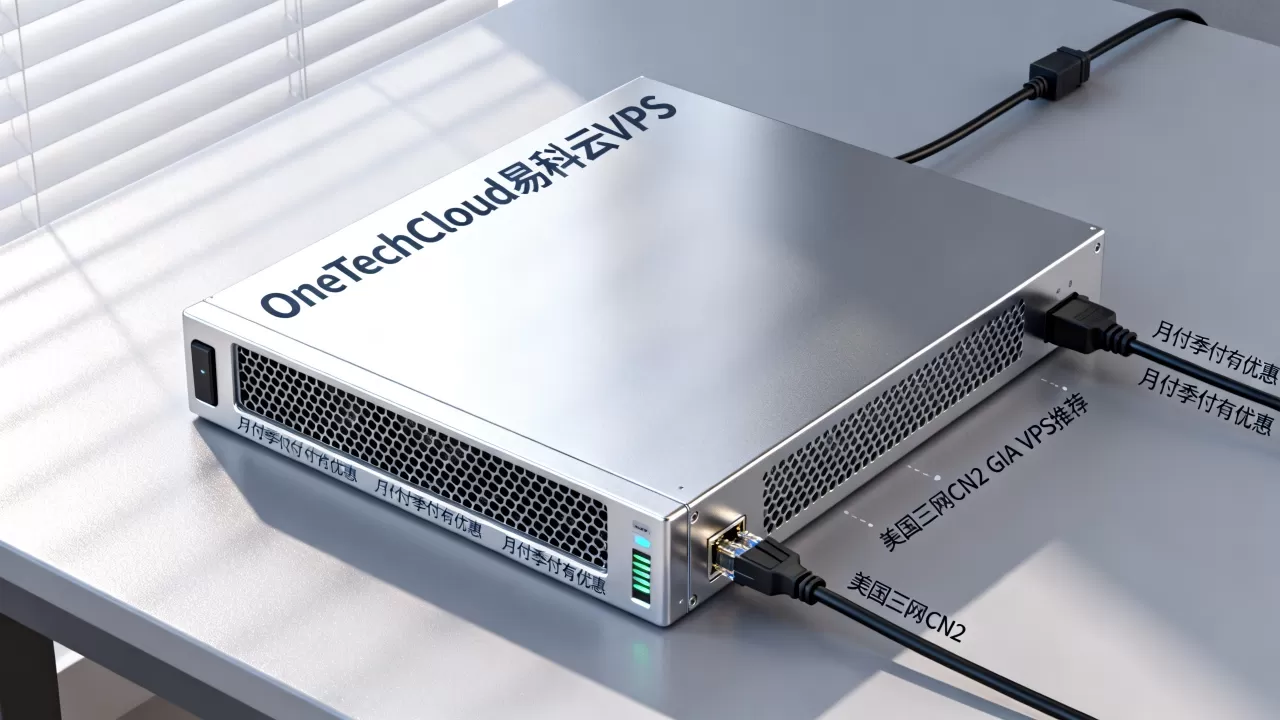 OneTechCloud易科云VPS月付季付有优惠吗？美国三网CN2 GIA VPS推荐