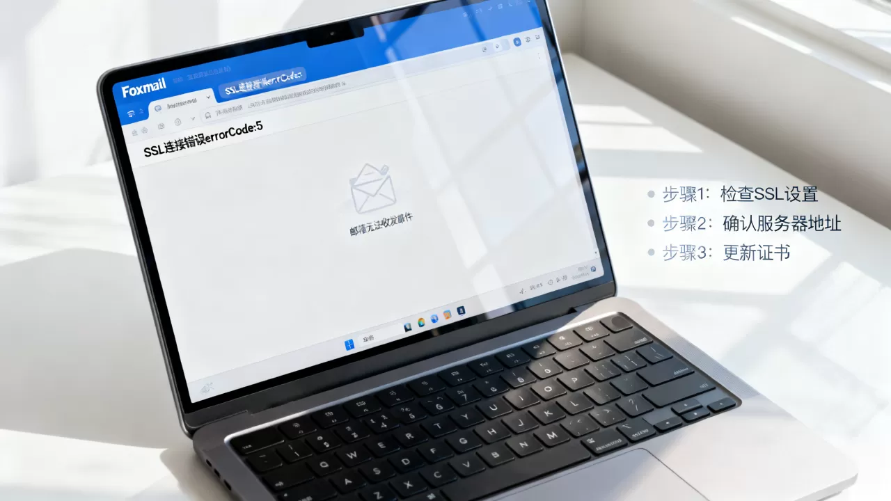 Foxmail提示SSL连接错误errorCode:5怎么解决？Foxmail邮箱无法收发邮件