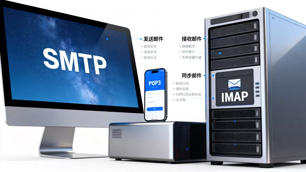 SMTP、POP3和IMAP有啥区别?电子邮件协议有什么区别 SMTP、POP3和IMAP有啥区别?电子邮件协议有什么区别
