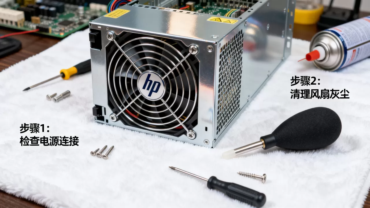 hp服务器电源风扇不转怎么办？服务器风扇故障怎么解决
