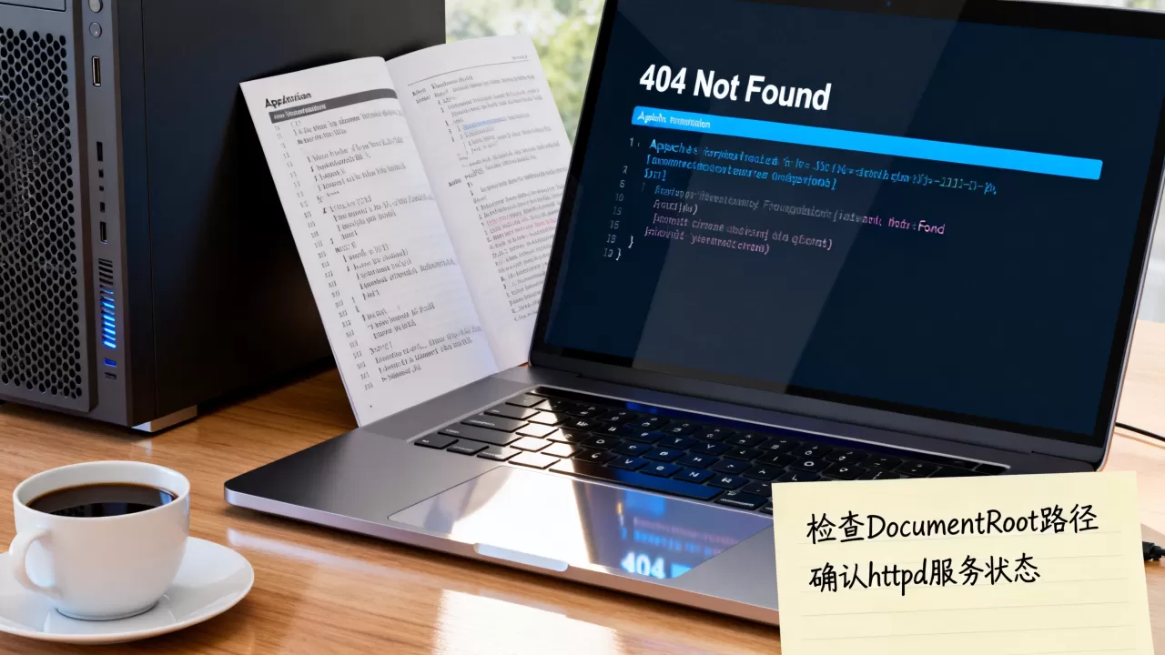 Apache配置出错找不到页面如何解决