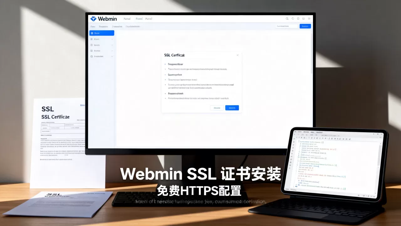 Webmin面板怎么安装SSL证书？Webmin配置免费https证书
