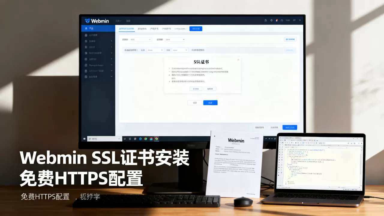 Webmin面板怎么安装SSL证书？Webmin配置免费https证书
