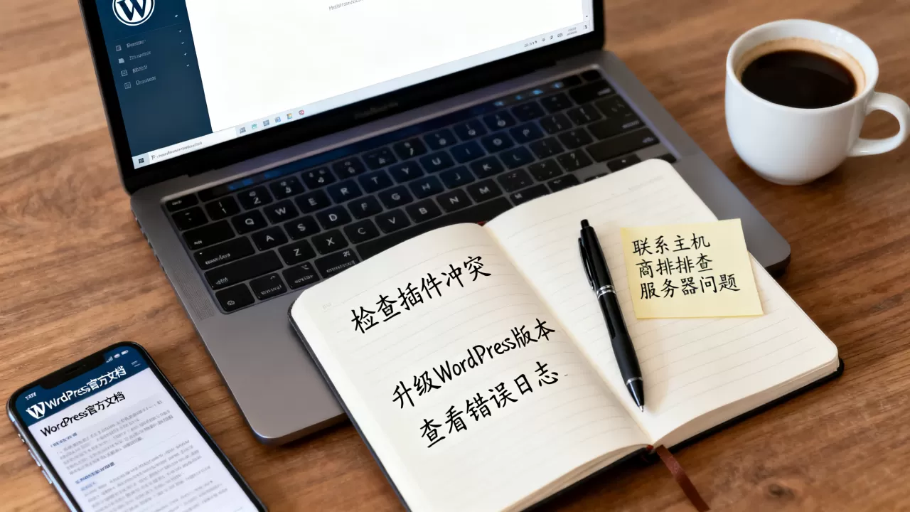 WordPress网站白屏怎么解决？WordPress白屏原因及修复方法