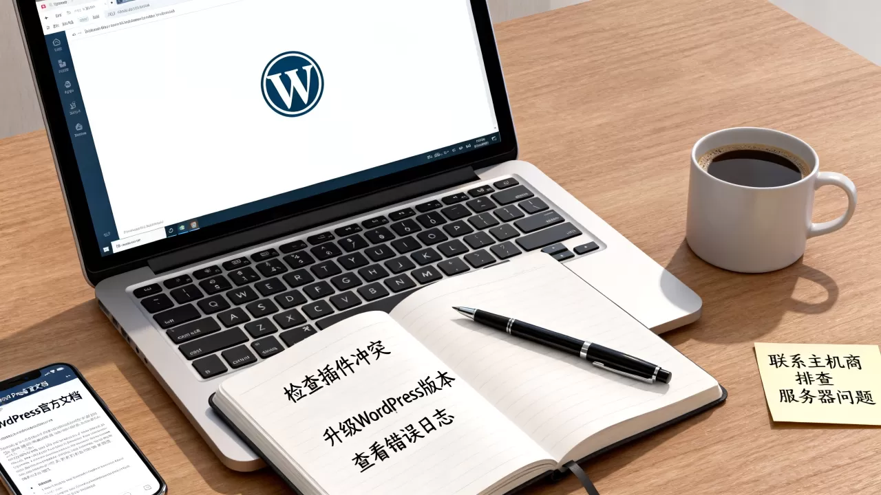 WordPress网站白屏怎么解决？WordPress白屏原因及修复方法