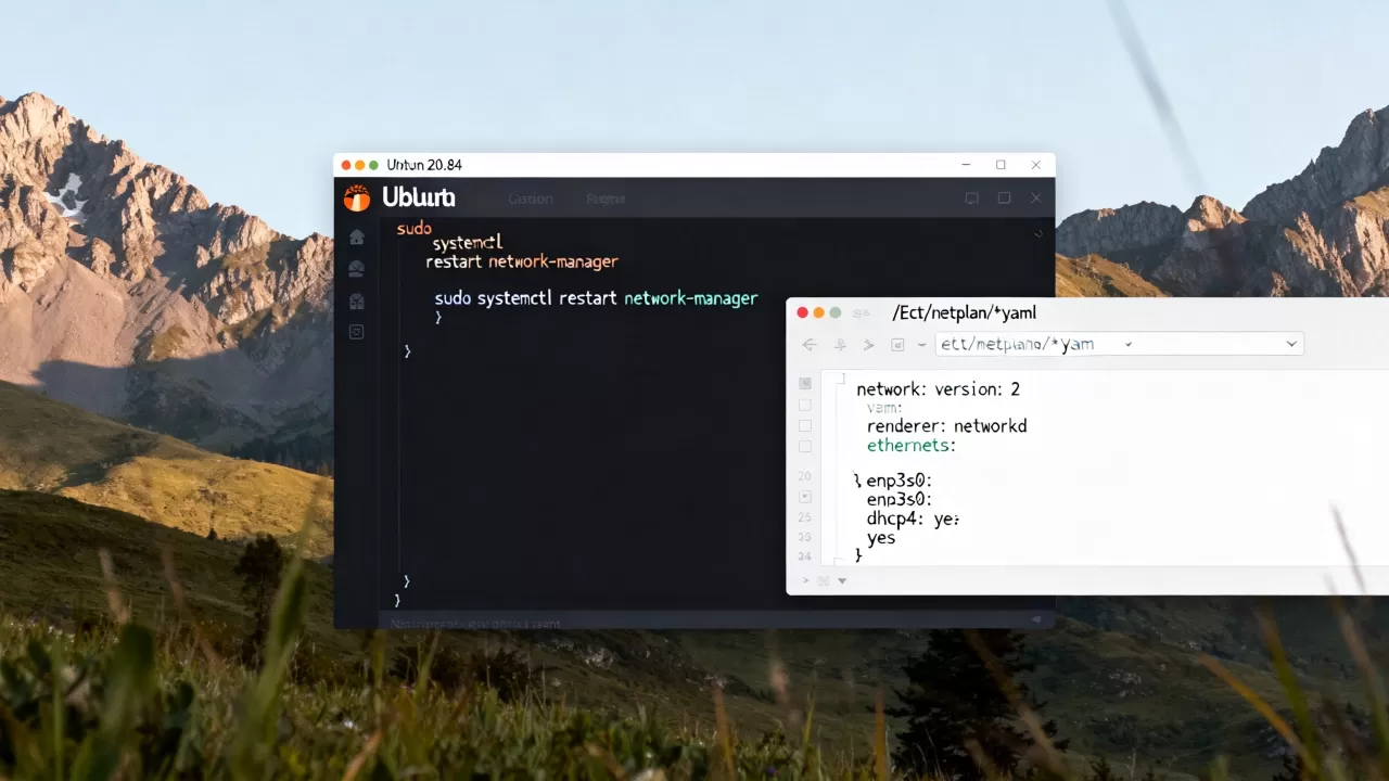 Ubuntu 20.04重启网络服务失败怎么办？如何永久生效